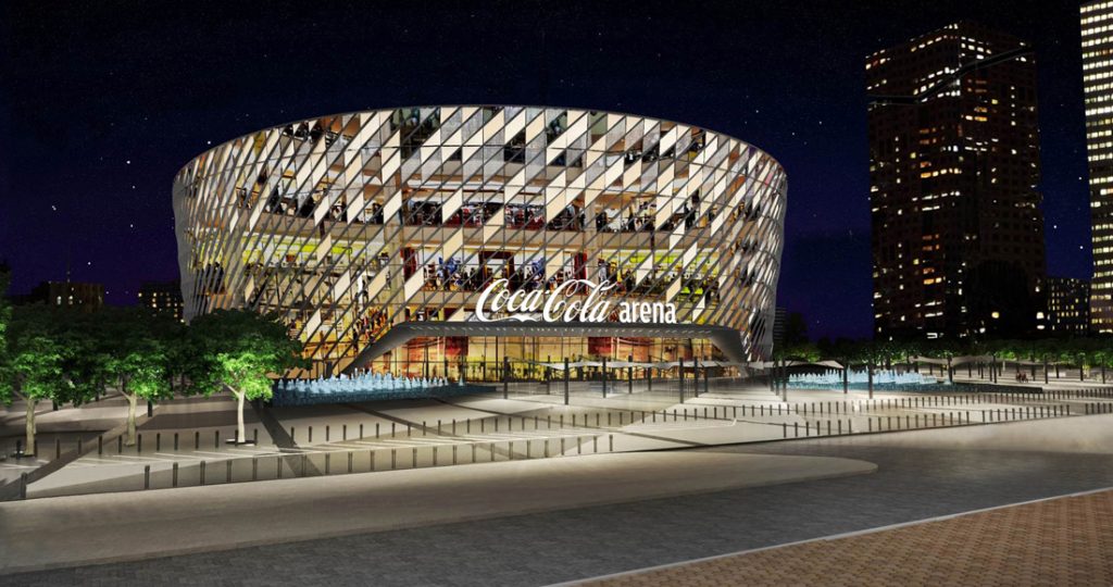Inside the CocaCola Arena Dubai identity