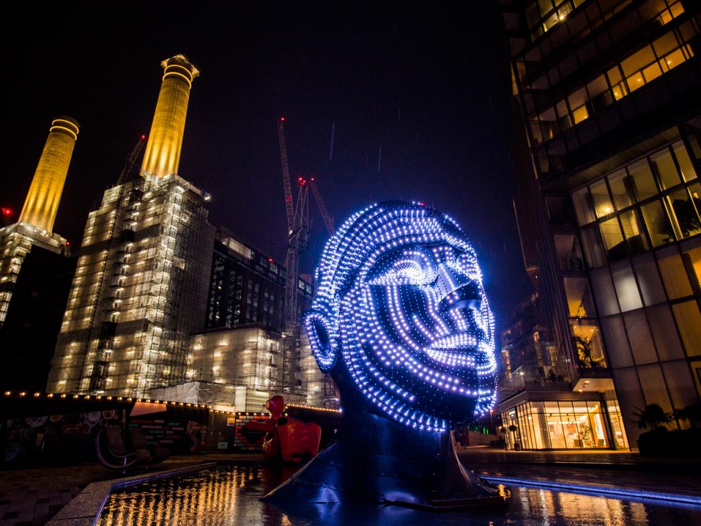 Light installations debut at London’s Battersea Power Station identity