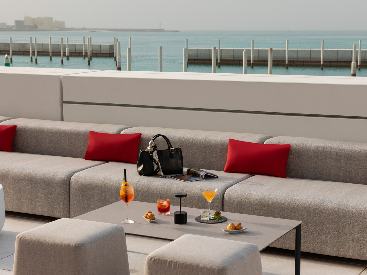 Fouquet Louvre Abu Dhabi outdoor seating