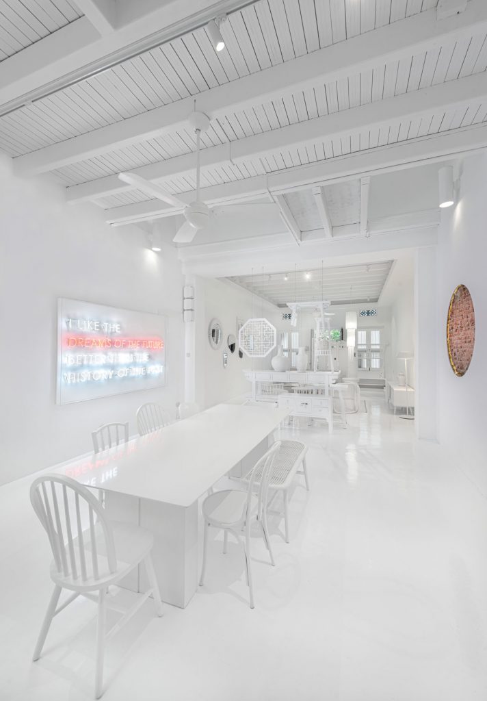 Ministry of Design all-white interiors for Singaporean shophouse