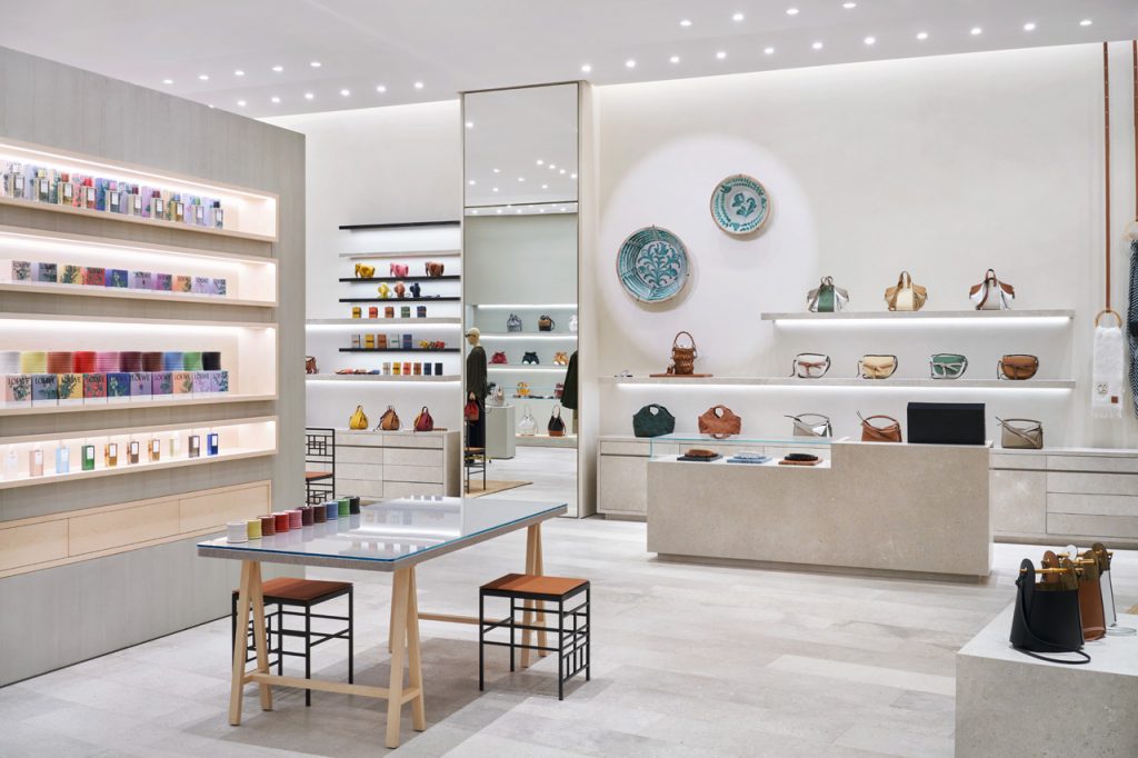 Loewe's new Dubai store features collectible art works and furniture pieces