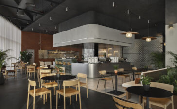 Brew Cafe Avenue Mall - Dubai - H2R Design