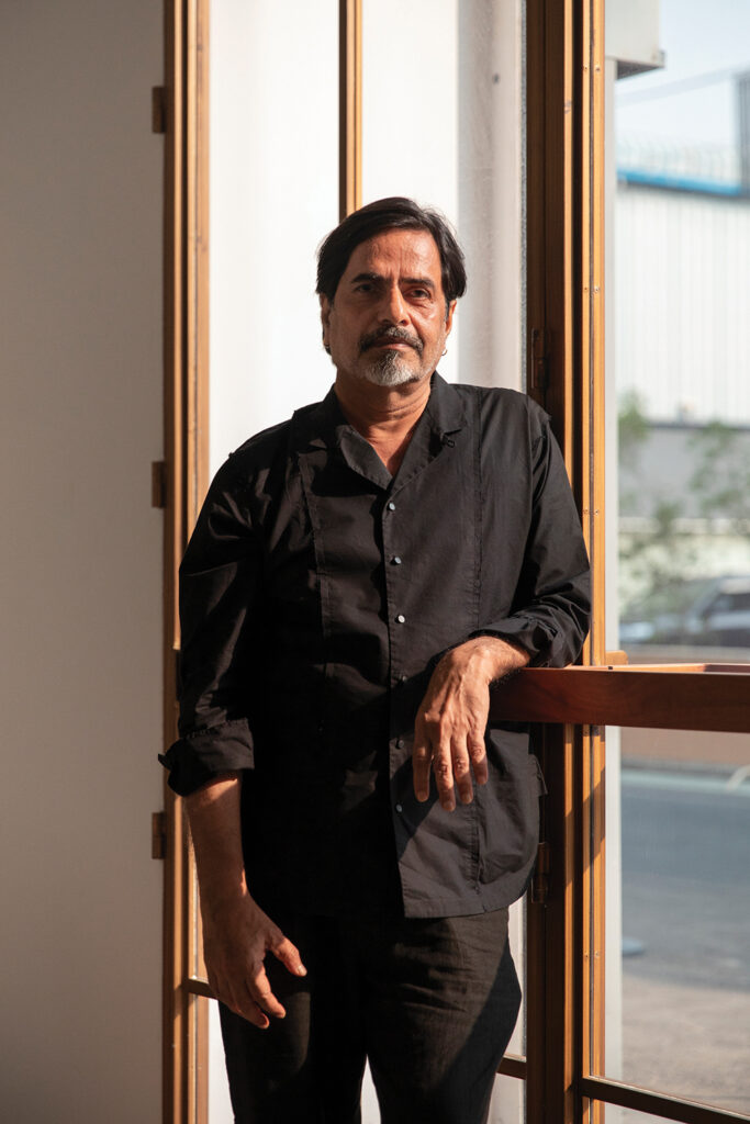 Sudarshan Shetty at Ishara Art Foundation, 2023. Image courtesy Ishara Art Foundation and the artist