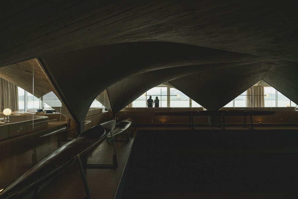 Triangular wooden false ceilings