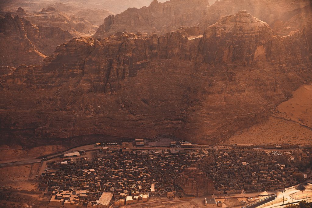 Aerial view of the Old Town. Photography by Oliver Pilcher