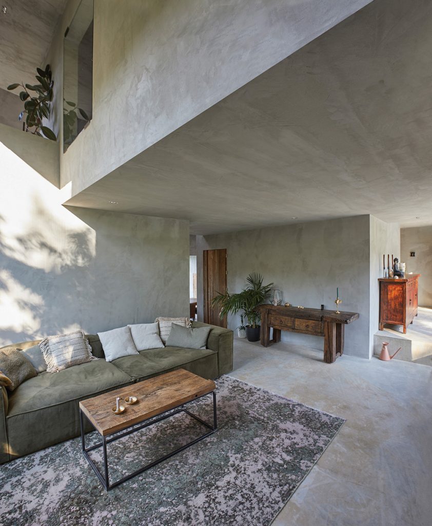 Concrete styled interiors