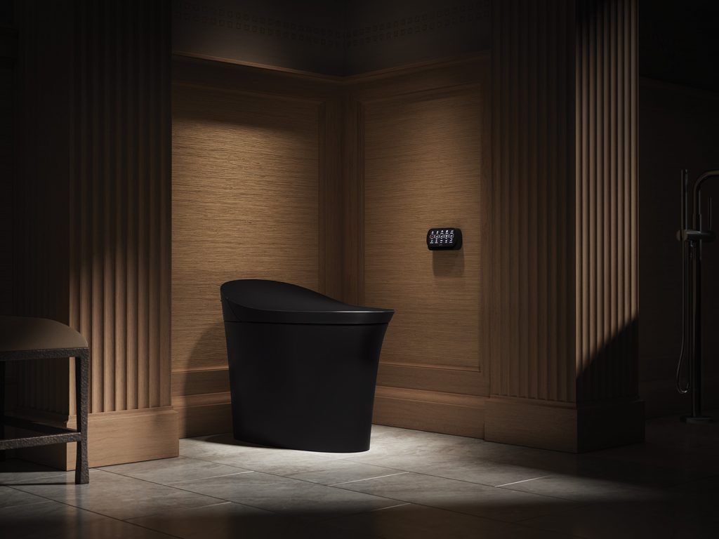 Kohler x identity | Veil Black Smart Toilet