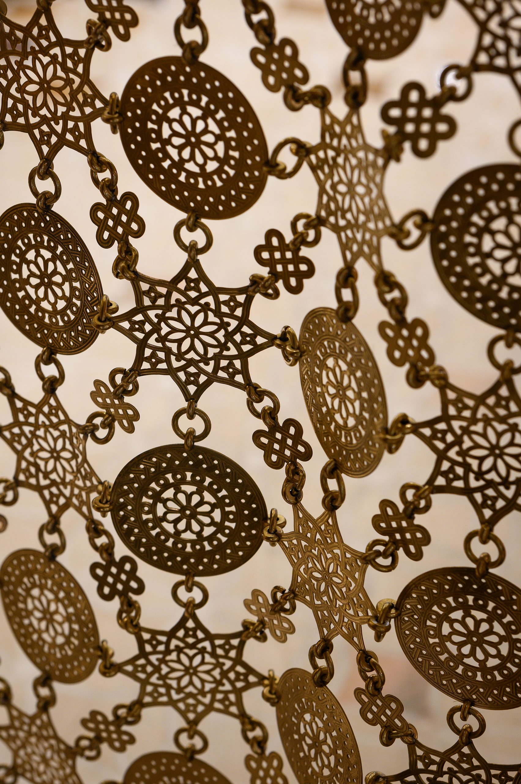 curtain details at Azza Fahmy boutique