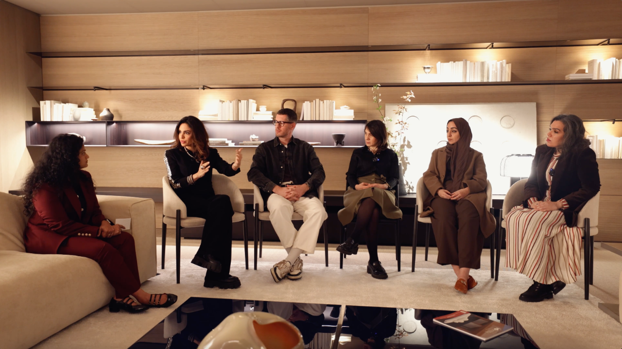 identity panel at Salone del Mobile.Milano 2025 in collaboration with Casamia