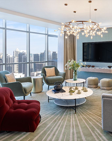 Penthouse in Dubai Marina by Lulie Fisher Design Studio