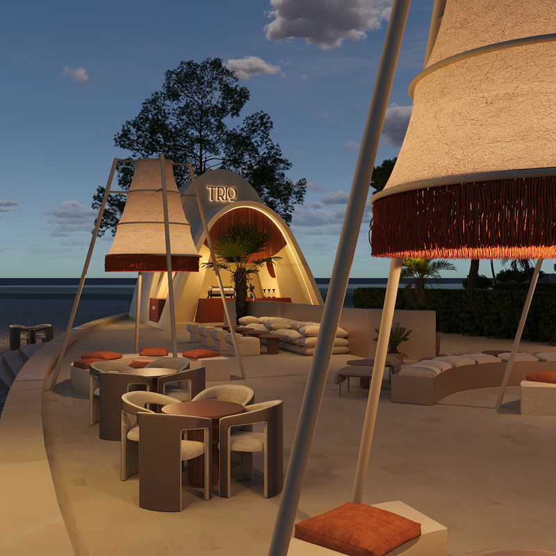 Marsa Boulevard Trio pop up, Metric Interior design